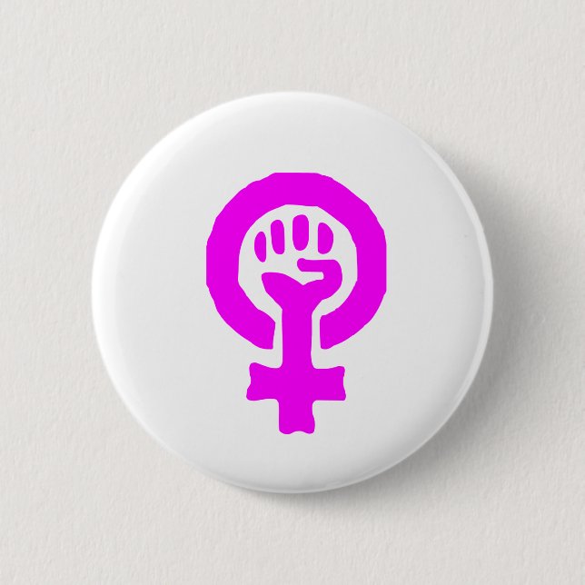Bóton Redondo 5.08cm Símbolo do feminismo (Frente)