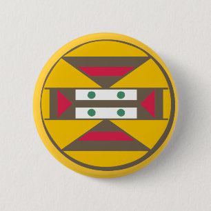 Bóton Redondo 5.08cm Símbolo escudo áfrica shield africa