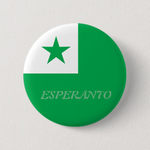 Bóton Redondo 5.08cm Símbolo esperanto+texto,
