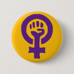 Bóton Redondo 5.08cm Símbolo Feminismo