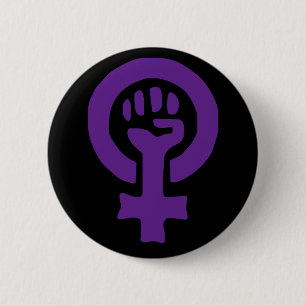 Bóton Redondo 5.08cm Símbolo Feminismo
