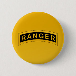 Bóton Redondo 5.08cm Símbolo Militar de RANGER do Exército