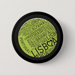 Bóton Redondo 5.08cm Símbolos de Portugal - Lisboa Lisboa