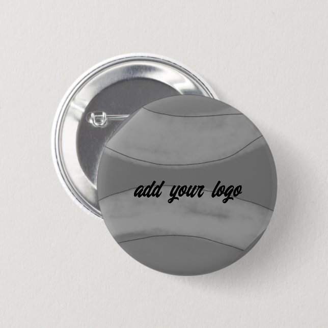 Bóton Redondo 5.08cm simples e personalizado BLACK mandala monograma ad (Frente & Verso)