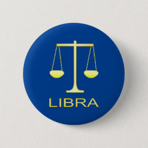 Bóton Redondo 5.08cm Sinal de estrela do Ouro Libra Escala