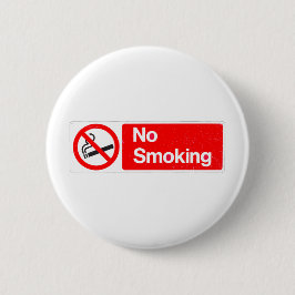 Bóton Redondo 5.08cm Sinal não fumadores