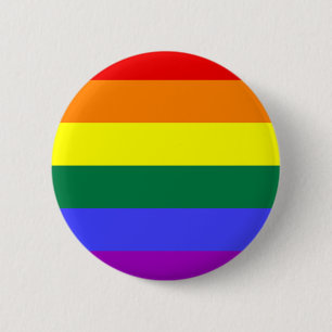 Bóton Redondo 5.08cm Sinalizador arco-íris LGBT