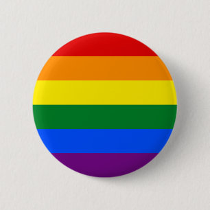 Bóton Redondo 5.08cm Sinalizador arco-íris (LGBT)
