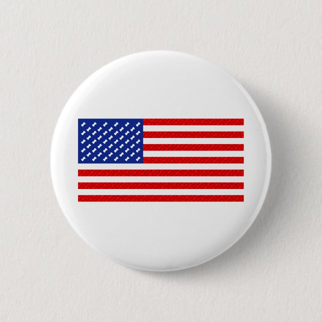 Bóton Redondo 5.08cm Sinalizador com Ossos de Cão (Frente)