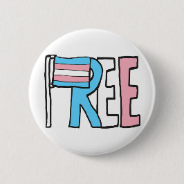 Bóton Redondo 5.08cm Sinalizador de Direitos Trans Gratuitos