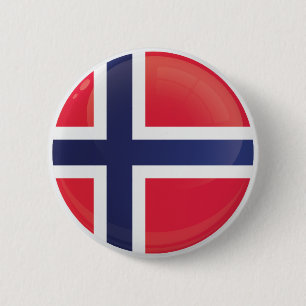 Bóton Redondo 5.08cm Sinalizador de Ícone Redondo da Noruega