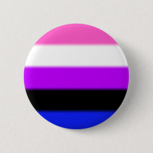 Bóton Redondo 5.08cm Sinalizador do Orgulho de Genderfluido de Queda