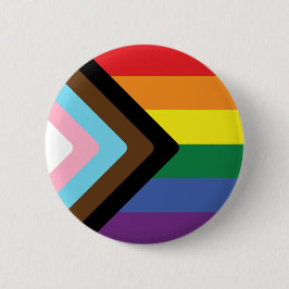 Bóton Redondo 5.08cm Sinalizador do Orgulho de Progresso