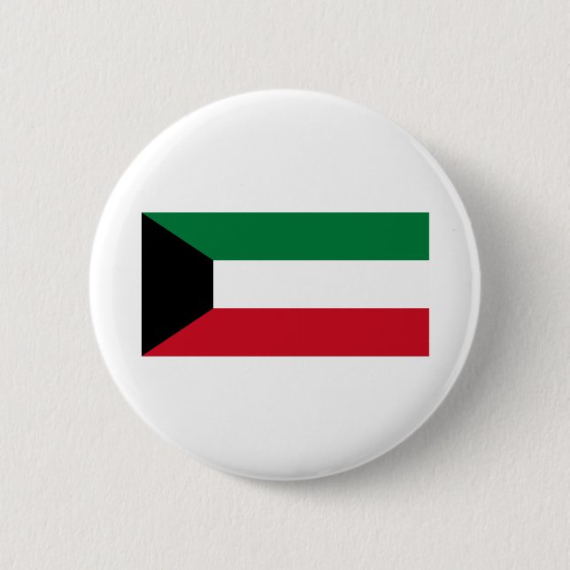 Bóton Redondo 5.08cm Sinalizador Kuwait (Frente)