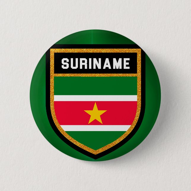Bóton Redondo 5.08cm Sinalizador Suriname (Frente)