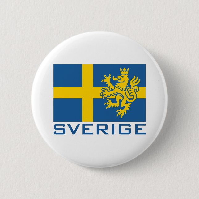 Bóton Redondo 5.08cm Sinalizador Sverige (Frente)
