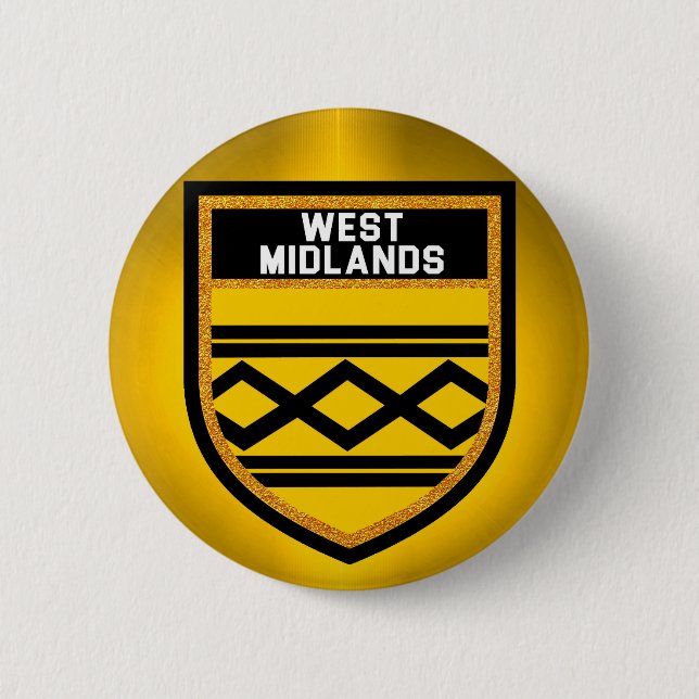 Bóton Redondo 5.08cm Sinalizador West Midlands (Frente)