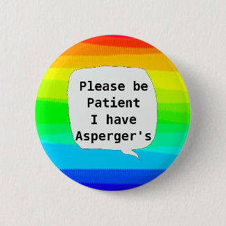 Bóton Redondo 5.08cm Síndrome de Asperger espectro autista