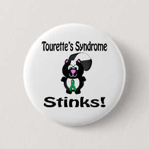 Bóton Redondo 5.08cm Síndrome de Tourettes Cheira a Design de Consciê