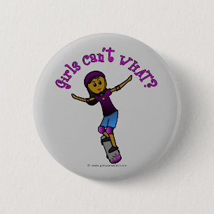 Bóton Redondo 5.08cm Skater Escuro com Capacete