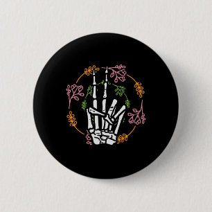 Bóton Redondo 5.08cm Skeleton Peace Pocket Figurume Men W