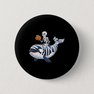 Bóton Redondo 5.08cm Skeleton Riding Mummy Orca Halloween Candy Whale