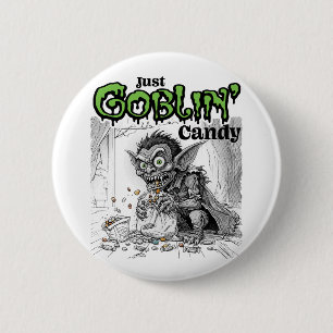 Bóton Redondo 5.08cm Sketchy Only Goblin' Candy