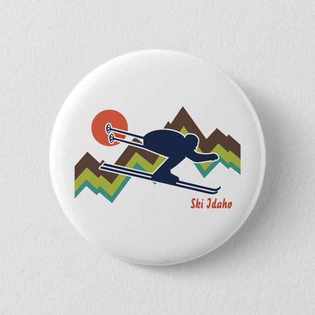 Bóton Redondo 5.08cm Ski Idaho (Frente)