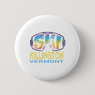 Bóton Redondo 5.08cm Ski Killington Vermont Skiing Vacation