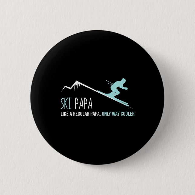 Bóton Redondo 5.08cm Ski Papa (Frente)