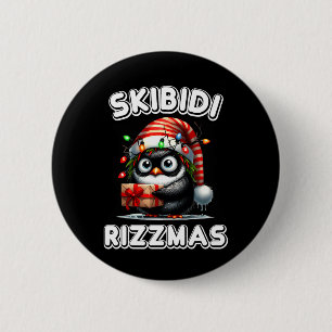 Bóton Redondo 5.08cm Skibidi Rizzmas Engraçado Geração Alpha Gíria Nata