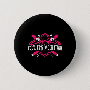 Bóton Redondo 5.08cm Skiier Descida Ski Resort Women Powder Moun