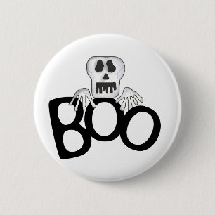 Bóton Redondo 5.08cm Skull Boo
