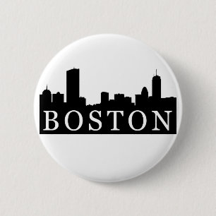 Bóton Redondo 5.08cm Skyline de Boston