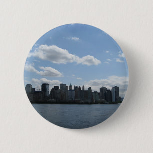 Bóton Redondo 5.08cm Skyline de NYC