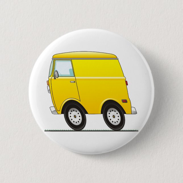 Bóton Redondo 5.08cm Smart Van Yellow (Frente)