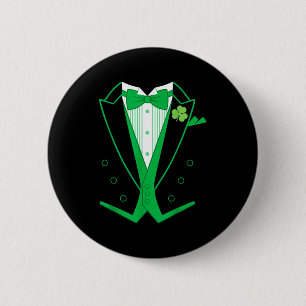 Bóton Redondo 5.08cm Smoking Formal Irlandês Dia de São Patrício