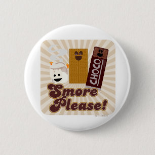 Bóton Redondo 5.08cm Smore que diz por favor!