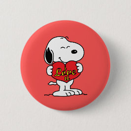 Bóton Redondo 5.08cm Snoopy Button