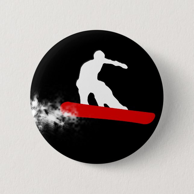 Bóton Redondo 5.08cm snowboard. vermelho (Frente)