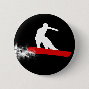 Bóton Redondo 5.08cm snowboard. vermelho