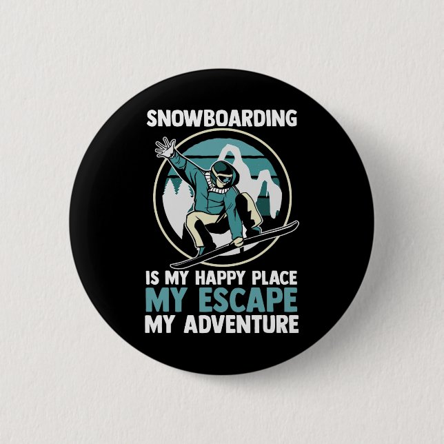 Bóton Redondo 5.08cm Snowboarder 2 (Frente)