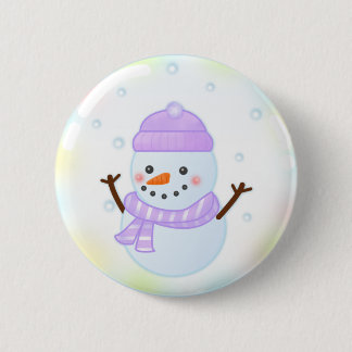 Bóton Redondo 5.08cm Snowman Button
