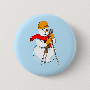 Bóton Redondo 5.08cm Snowman Surveyor