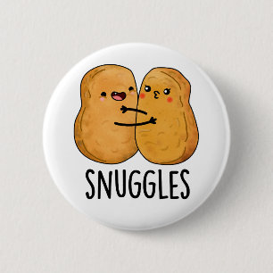 Bóton Redondo 5.08cm Snuggets Engraçados Casal Nugget