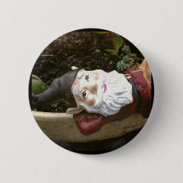 Bóton Redondo 5.08cm Só Chillin, Um Gnomo De Jardim