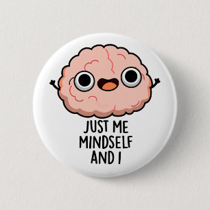 Bóton Redondo 5.08cm Só Eu E Eu, Engraçados, Cérebros.