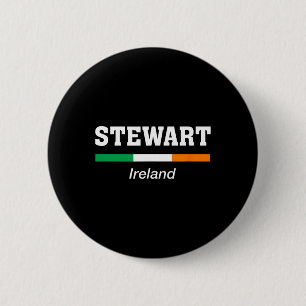 Bóton Redondo 5.08cm Sobrenome Irlandês Stewart Dia de São Patrício Irl