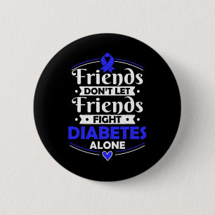 Bóton Redondo 5.08cm Sobrevivência da Diabetes Insulina-dependente - Aw