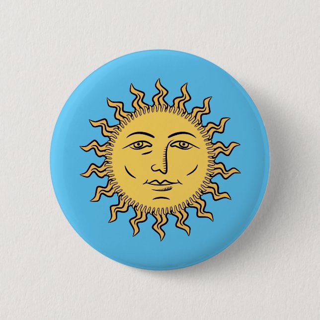 Bóton Redondo 5.08cm Sol (Frente)